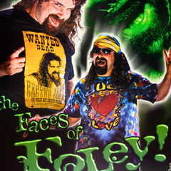 Rare 2000 WWF Mick Foley « Faces of Foley » Poster Funky Inc #3475