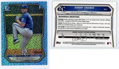 2026 Bowman Mega Box Sky Blue Mojo Refractor 458/499 Kendry Chourio #BCP-7 0d2d