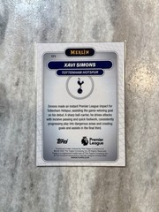 Xavi Simons 2026 Topps Merlin Premier League #171 Green Refractor /99