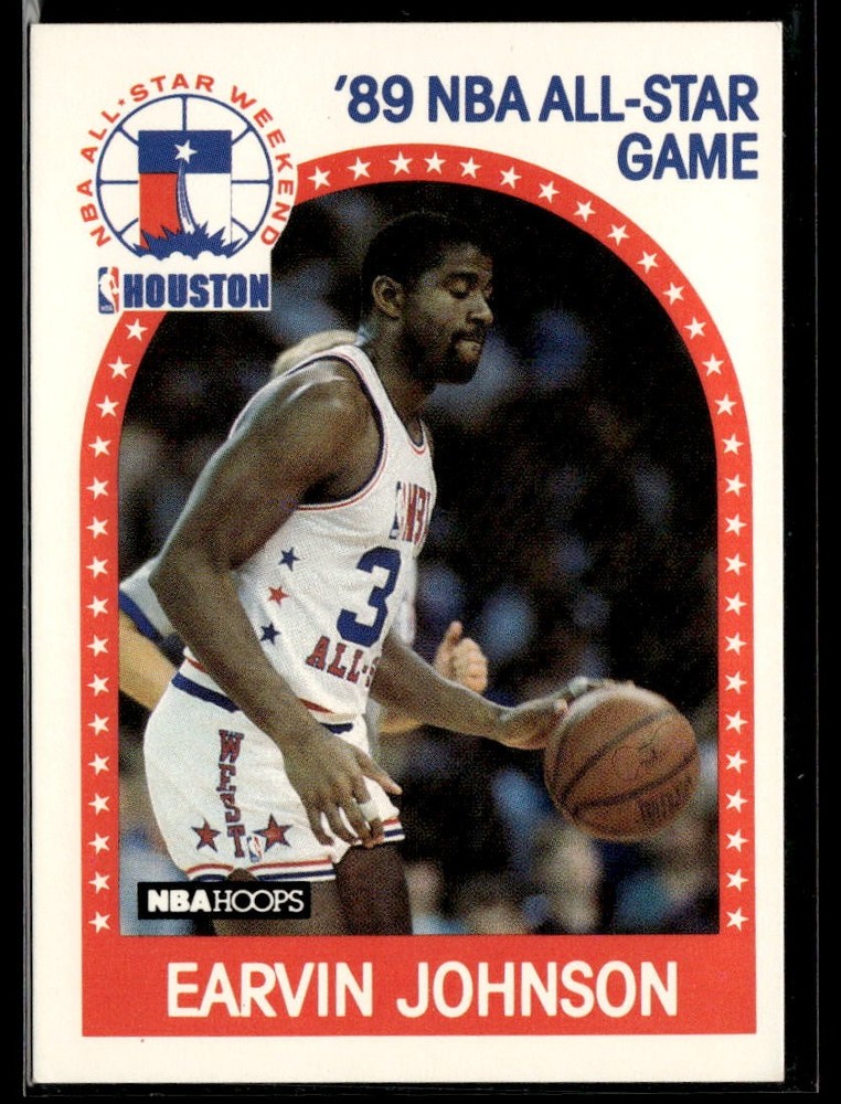 1989-90 Hoops #166 Earvin Magic Johnson 4101E