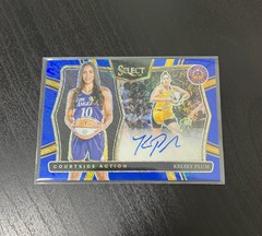 2025 Panini Select Courtside Action Signatures Blue Shimmer FOTL KELSEY PLUM /13