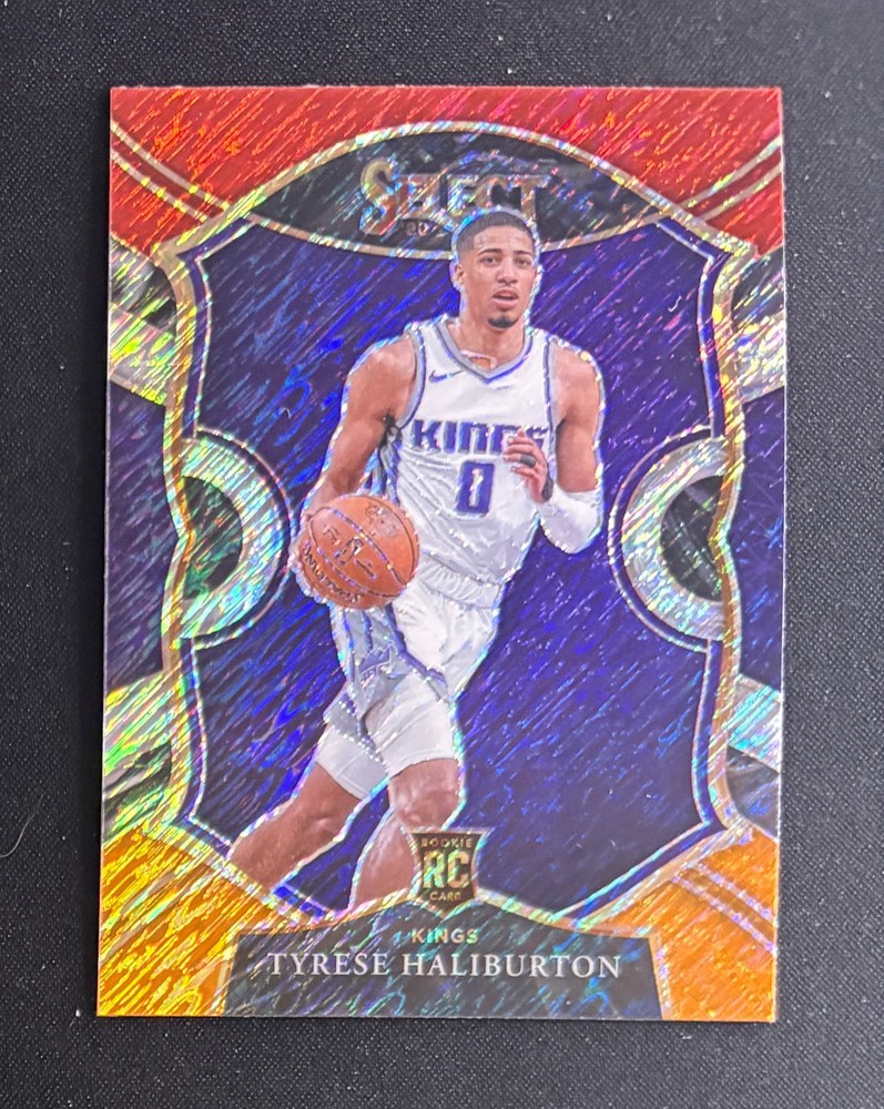 2020-21 Panini Select Tyrese Haliburton Rookie #72 Red White Orange Flash Prizm