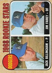 1968 Topps – 1968 Rookie Stars Jack Billingham, Jim Fairey #228 (RC)