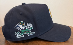 Chicago Cubs New Era Notre Dame Navy Blue Black 9Forty Hat Cap Snapback