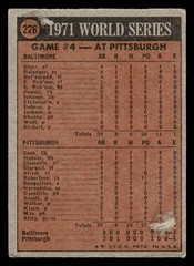 1972 Topps Baseball #226 World Series Game 4 VG *e1