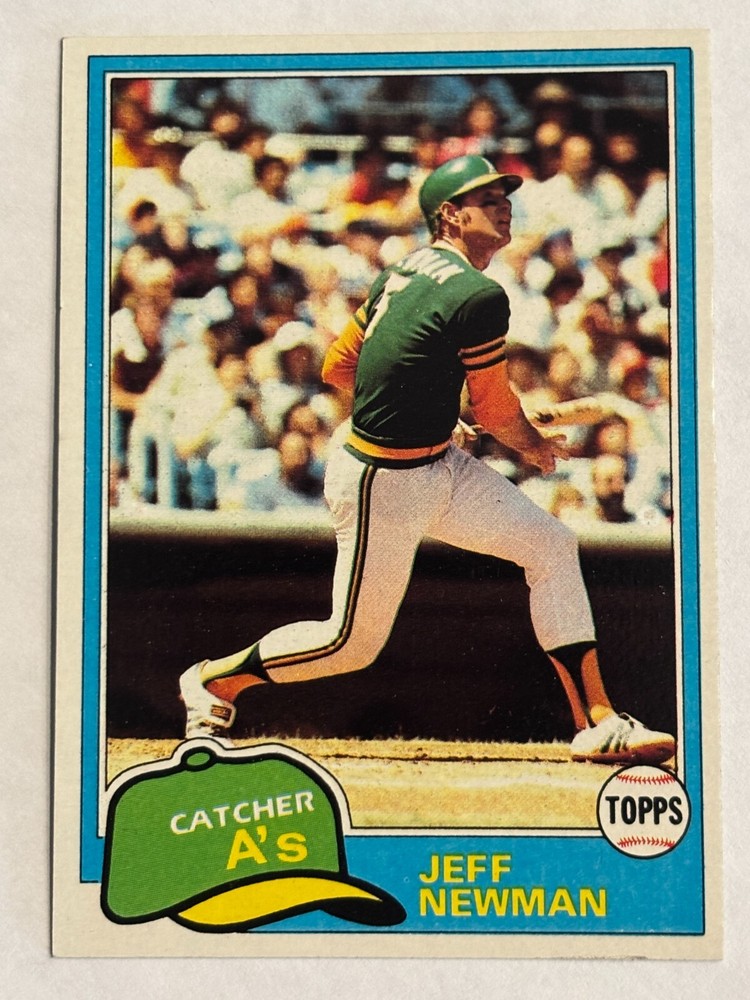 1981 Topps #587 Jeff Newman Oakland Athletics