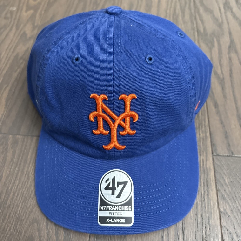 Men&rsquo;s &rsquo;47 Royal New York Mets Cooperstown Collection Franchise Fitted Hat XL
