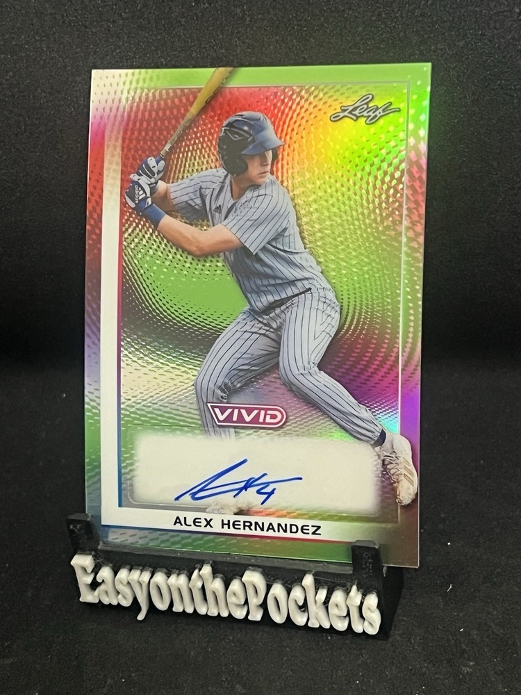 2026 Leaf Vivid Alex Hernandez Auto (RC) #BA-AH1 Oakland A’s #’d 7/10