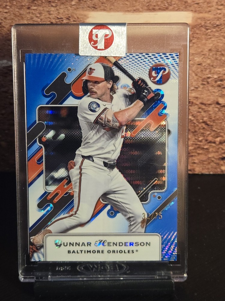 2025 Topps Pristine Gunnar Henderson /75 Blue Pulsar Encased