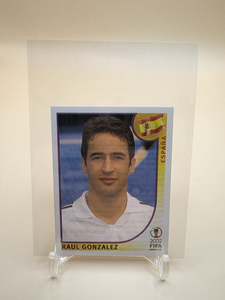 2002 Panini FIFA World Cup Korea Japan Album Stickers Raul Gonzalez -Spain