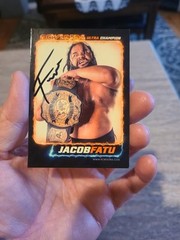 2023 JACOB FATU PCW Ultra ON-CARD Autograph Auto WWE AEW GCW ECW Rare NOT TOPPS