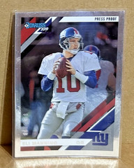 Eli Manning 2019 Panini Donruss Silver Foil Press Proof Variant #178V (#12/100)