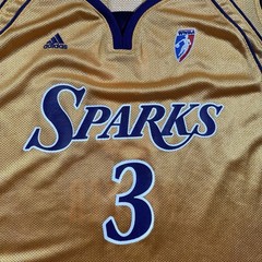 Vintage 2008 Adidas WNBA Los Angeles Sparks Candace Parker Jersey Sz Large RARE
