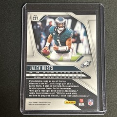 🔥Jalen Hurts 2024 Panini Prizm Football #231 Base Philadelphia Eagles