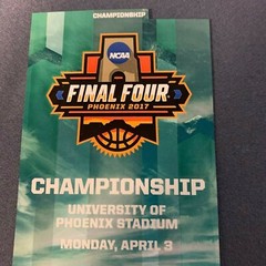 2017 NCAA Men&rsquo;s Basketball Tournament Final Souvenir Ticket – UNC-Gonzaga