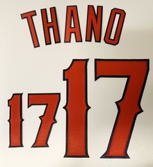 Los Angeles Angels home white MLB jersey lettering kit ANY NAME/ANY NUMBER