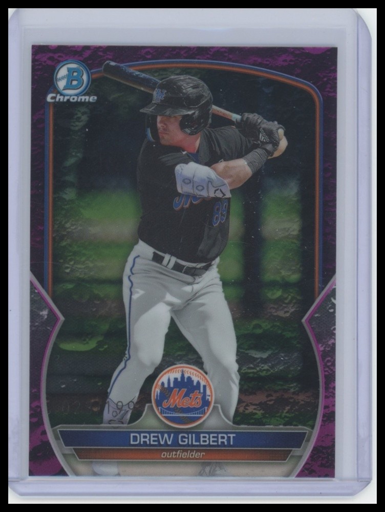 2023 Bowman Draft #BDC-41 Drew Gilbert Chrome Fuchsia Lunar Refractor 023/199