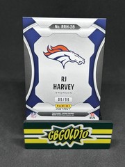 2025 Panini Instant Rated Rookie Holoflex – RJ Harvey #RRH-28 /99 (RC)