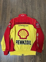 Vintage Kevin Harvick #29 Pennzoil Shell NASCAR Racing Jacket Chase Authentics S