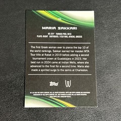 2025 Topps Chrome Sapphire Tennis Maria Sakkari 1st