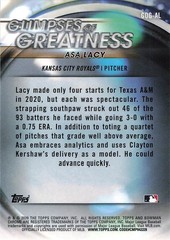 2020 Topps Chrome – GLIMPSES OF GREATNESS ASA LACY