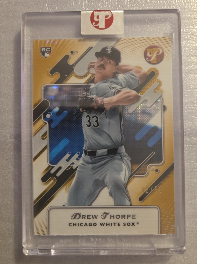2025 Topps Pristine – Drew Thorpe #1 Gold Refractor /50 (RC)