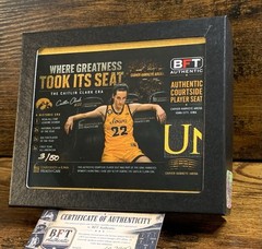 Caitlin Clark 3/50 Iowa Hawkeyes Game Used Courtside Chair Relic WNBA Fever