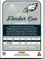 Fletcher Cox 2016 Donruss Football Philadelphia Eagles