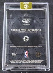 2025-26 Topps Three 3 Danny Wolf RC Rookie Rookie 3 Patch Auto Vertical 39/49
