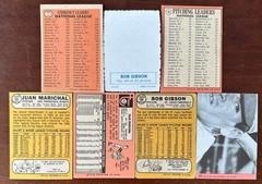 7- 1966-1969 Topps & Deckle Edge Bob Gibson & Juan Marichal Baseball Cards