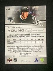 2025-26 Upper Deck Series 2 – Taylor Ward #483 – Young Guns Outburst (RC)