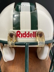 Vintage New York Jets NFL Helmet Phone Telephone On Wood Base Riddell – UNTESTED