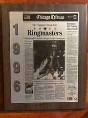 6 – Chicago Bulls Championships Chicago Tribune Plaques
