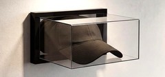 Hat Display Case Acrylic Mirrored Wall Mount Baseball MLB Sport Cap Clear Box