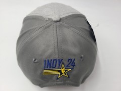 Indianapolis 2024 NBA All Star Game Snapback Hat Cap Indy Men Women Gray Blue