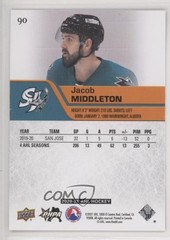 2020-21 Upper Deck AHL Exclusives 79/100 Jacob Middleton #90 1g69