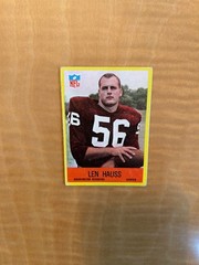 1967 PHILADELPHIA FOOTBALL #184 LEN HAUSS!! $1 SHIPPING!!