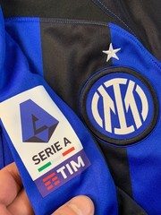 INTER MILAN DZEKO 2022/2023 FOOTBALL MEN SHIRT JERSEY NIKE HOME ORIGINAL SIZE S