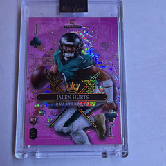 Card Smiths 2023 Stacked Deck Pink Parallel Lot (2) Hurts Goff 1/1