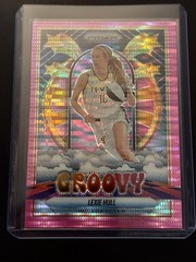2025 WNBA Prizm Basketball Lexie Hull Groovy Pink Pulsar /75 #11 Indiana Fever
