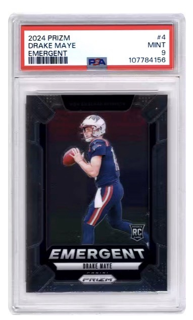 2024 Panini Prizm – Emergent Drake Maye #4 (RC) PSA 9