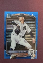2025 Bowman Draft – Chrome Ben Jacobs #BDC-141 Blue Mojo Refractor /150 (RC)