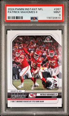 Patrick Mahomes II 2024 Panini Instant 7 For 7 AFC Title Game – PR /653 PSA 9