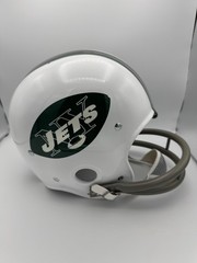 Joe Namath Signed New York Jets (2-Bar) RK Full Size Helmet Go Jets COA HOLO