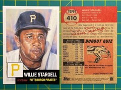 TOPPS Living Set Card #410 WILLIE STARGELL – Pittsburgh Pirates HOF SP 2700 made
