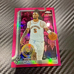 2025-26 Topps Chrome Magenta Refractor 197/399 Stephon Castle #228 1j87