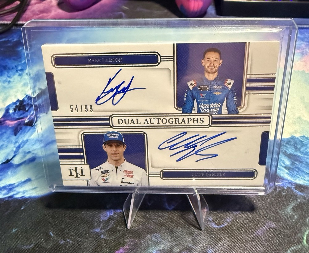 2025 National Treasure Racing Dual Auto Kyle Larson Cliff Daniels /99