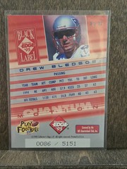 1995 Collector&rsquo;s Edge Black Label Quantum Motion #D /5151 Drew Bledsoe #3