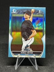 2023 Bowman Draft – Chrome Noble Meyer #BDC-6 Sky Blue Refractor (RC) Marlins