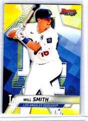 2025 Bowman&rsquo;s Best #23 Will Smith Yellow Refractors #/75